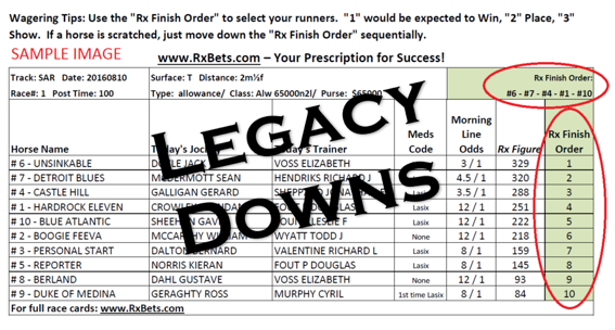 05/23/26 - Legacy Downs - Daily Selection Report