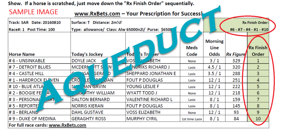 11/21/24 - Aqueduct - Daily Selection Report