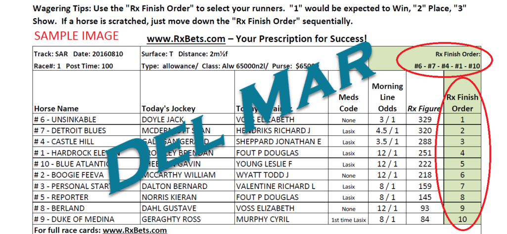 07/17/26 - Del Mar - Daily Selection Report