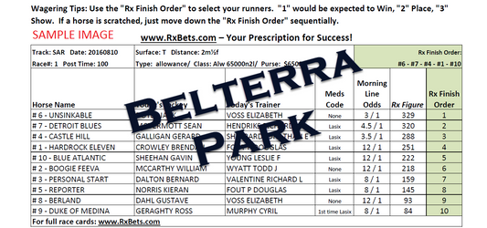 05/01/26 - Belterra Park - Daily Selection Report