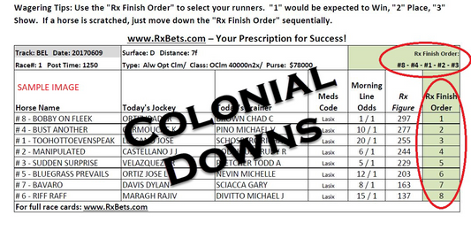 03/12/26 - Colonial Downs - Daily Selection Report