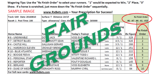 11/22/24 - Fair Grounds - Daily Selection Report