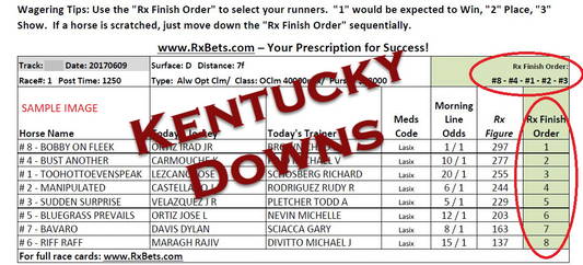 09/03/26 - Kentucky Downs - Daily Selection Report