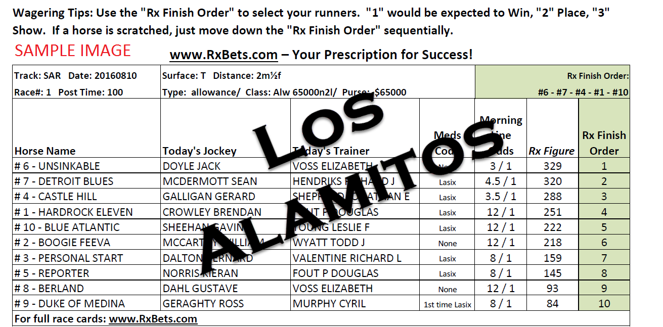 06/19/26 - Los Alamitos - Daily Selection Report